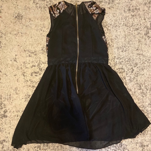 Black sequin halter dress. - Picture 2 of 2